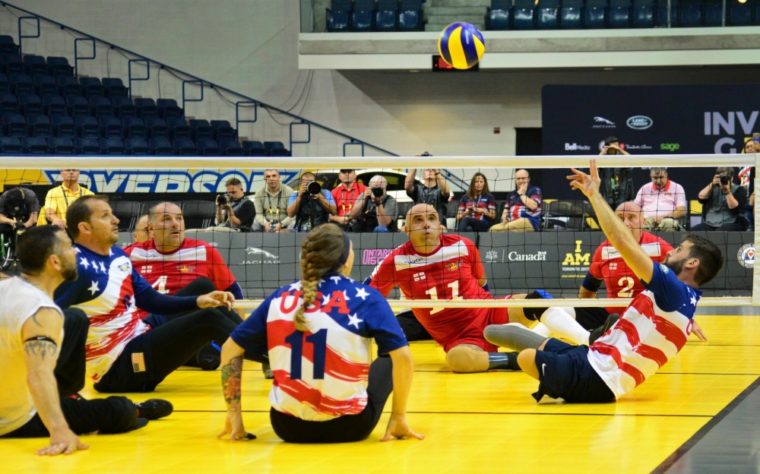 sitting volleyball net height